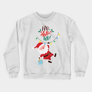 Vintage pink santa claus - Retro Pink Santa Claus - Christmas Stickers Crewneck Sweatshirt